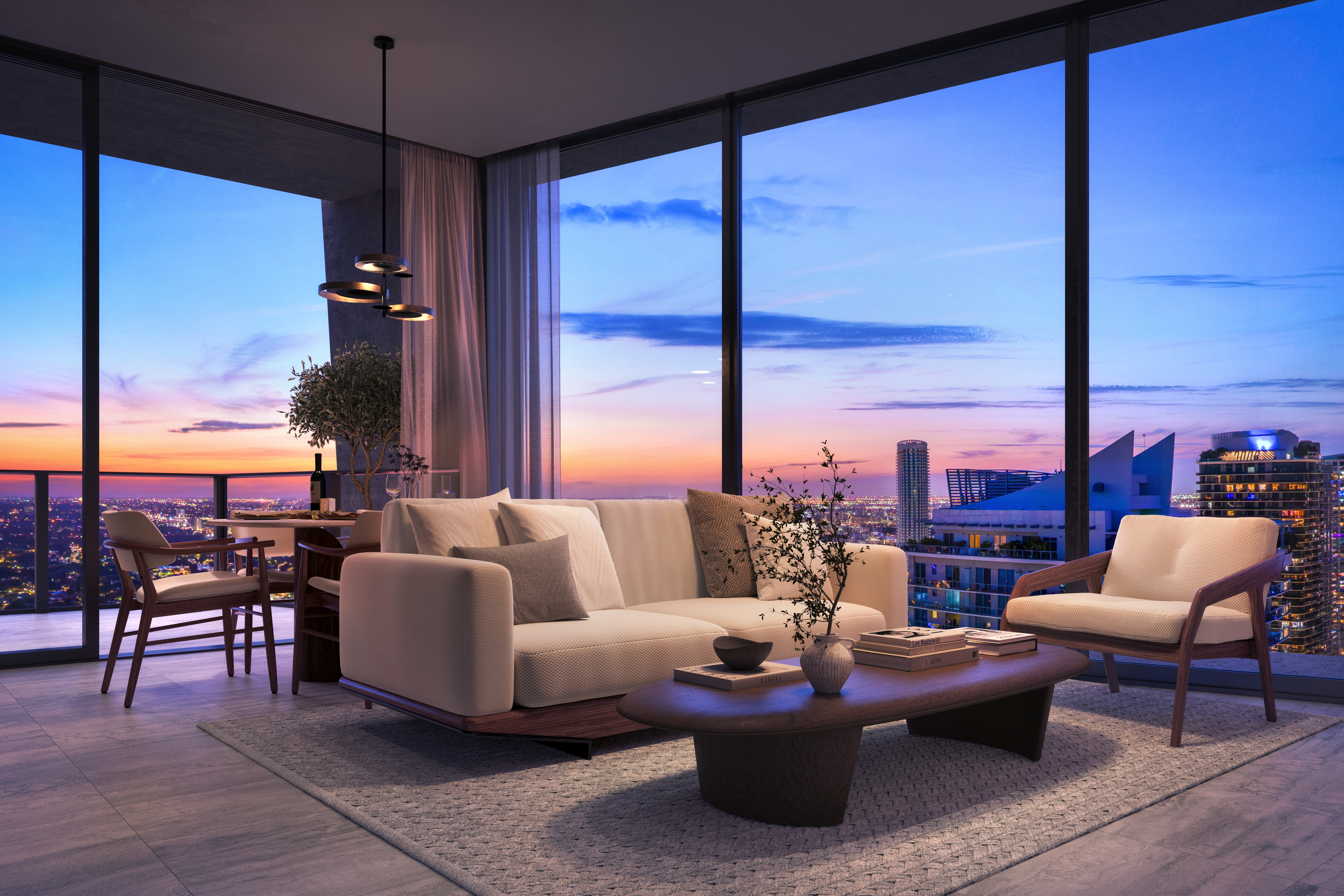 Model G interior rendering for Ora by Casa Tua, developer-provided image